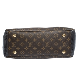 Pre Owned Louis Vuitton Monogram Canvas and Python Pallas Bag