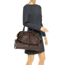 Pre Owned Louis Vuitton Damier Ebene Canvas Trevi GM Bag