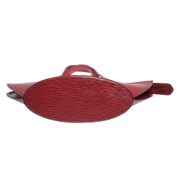 مملوكة مسبقًا حقيبة لوي فيتون سان جاك جلد ايبي أحمر صغيرى