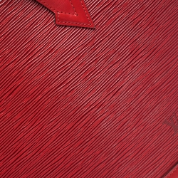 مملوكة مسبقًا حقيبة لوي فيتون سان جاك جلد ايبي أحمر صغيرى