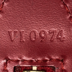 مملوكة مسبقًا حقيبة لوي فيتون سان جاك جلد ايبي أحمر صغيرى