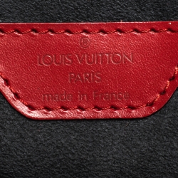 مملوكة مسبقًا حقيبة لوي فيتون سان جاك جلد ايبي أحمر صغيرى