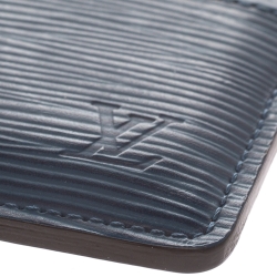 Louis Vuitton Cyan Epi Leather Card Holder