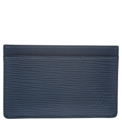 Louis Vuitton Cyan Epi Leather Card Holder