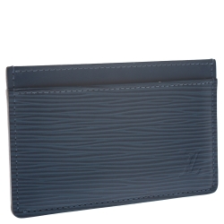 Louis Vuitton Cyan Epi Leather Card Holder