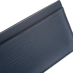 Louis Vuitton Cyan Epi Leather Card Holder