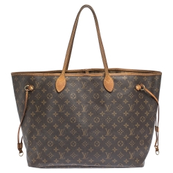 Louis Vuitton Damier Ebene Canvas Neverfull GM Bag