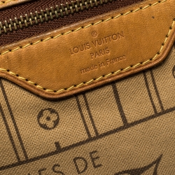 Louis Vuitton Damier Ebene Canvas Neverfull GM Bag