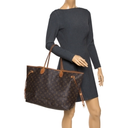 Louis Vuitton Damier Ebene Canvas Neverfull GM Bag