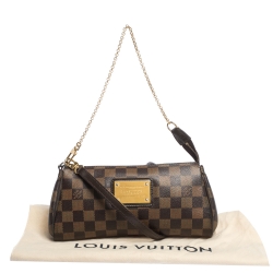 Pre Owned حقيبة صغيرة لوي فيتون "إيفا" كانفاس إيبني دامييه 