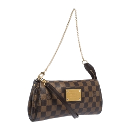 Pre Owned حقيبة صغيرة لوي فيتون "إيفا" كانفاس إيبني دامييه 