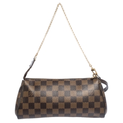 Pre Owned حقيبة صغيرة لوي فيتون "إيفا" كانفاس إيبني دامييه 