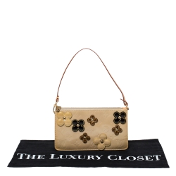 Pre Owned حقيبة صغيرة لوي فيتون "ليكسينغتون" مزينة بورود فيرنيه مونوغراميي بيج