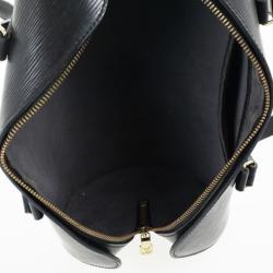 Pre Owned Louis Vuitton Black Epi Leather Soufflot Satchel 