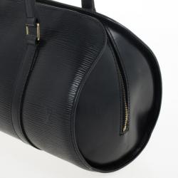 Pre Owned Louis Vuitton Black Epi Leather Soufflot Satchel 