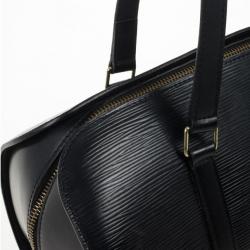 Pre Owned Louis Vuitton Black Epi Leather Soufflot Satchel 