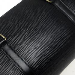 Pre Owned Louis Vuitton Black Epi Leather Soufflot Satchel 