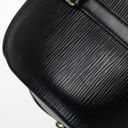 Pre Owned Louis Vuitton Black Epi Leather Soufflot Satchel 
