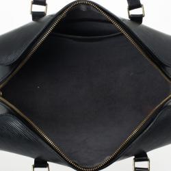 Pre Owned Louis Vuitton Black Epi Leather Soufflot Satchel 
