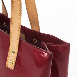 Pre Owned  Louis Vuitton Red Monogram Vernis Reade PM Tote Bag