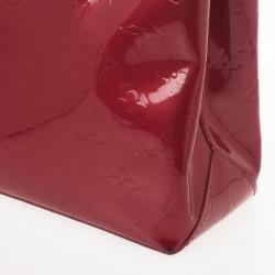Pre Owned  Louis Vuitton Red Monogram Vernis Reade PM Tote Bag