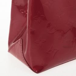 Pre Owned  Louis Vuitton Red Monogram Vernis Reade PM Tote Bag