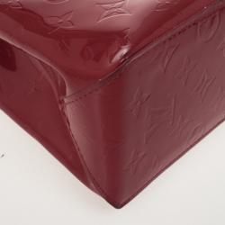 Pre Owned  Louis Vuitton Red Monogram Vernis Reade PM Tote Bag