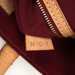Pre Owned  Louis Vuitton Red Monogram Vernis Reade PM Tote Bag