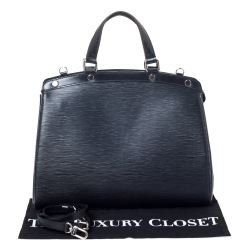 مملوكة مسبقًا حقيبة لوي فيتون "بريا جي إم" جلد إيبي أسود