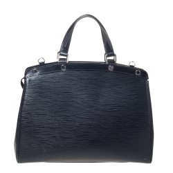 مملوكة مسبقًا حقيبة لوي فيتون "بريا جي إم" جلد إيبي أسود