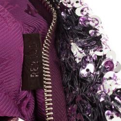 Pre Owned Louis Vuitton Silver Pochette Rococo Wristlet Clutch