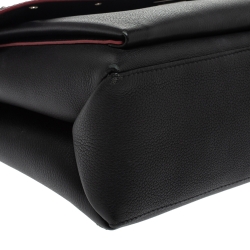 Pre Owned Louis Vuitton Black Leather Mylockme Studs Bag