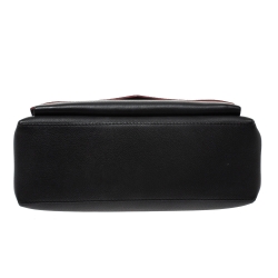 Pre Owned Louis Vuitton Black Leather Mylockme Studs Bag