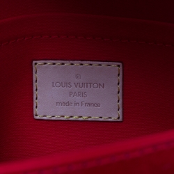 Pre Owned Louis Vuitton Rouge Grenadine Monogram Vernis Bellflower PM Bag