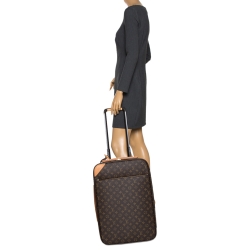 Pre Owned Louis Vuitton Monogram Canvas Business Pegase Legere 55 Luggage