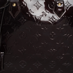 Pre Owned Louis Vuitton Amarante Monogram Vernis Alma GM Bag