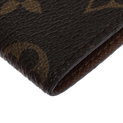 Pre Owned Louis Vuitton Monogram Canvas Bifold Card Holder