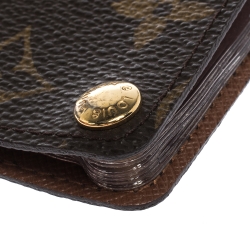 Pre Owned Louis Vuitton Monogram Canvas Bifold Card Holder