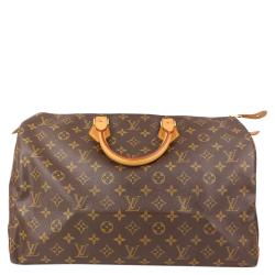 Pre Owned Louis Vuitton Monogram Canvas Speedy 40 Bag