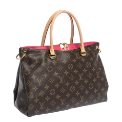 Pre Owned Louis Vuitton Pink Monogram Canvas Pallas MM Bag
