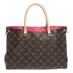 Pre Owned Louis Vuitton Pink Monogram Canvas Pallas MM Bag