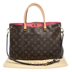 Pre Owned Louis Vuitton Pink Monogram Canvas Pallas MM Bag
