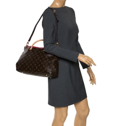 Pre Owned Louis Vuitton Pink Monogram Canvas Pallas MM Bag
