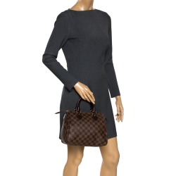 Pre Owned Louis Vuitton Monogram Ebene Canvas Speedy 25 Bag