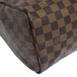 Pre Owned Louis Vuitton Monogram Ebene Canvas Speedy 25 Bag