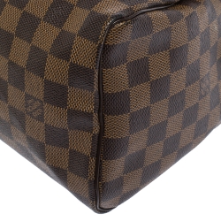 Pre Owned Louis Vuitton Monogram Ebene Canvas Speedy 25 Bag