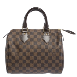 Pre Owned Louis Vuitton Monogram Ebene Canvas Speedy 25 Bag