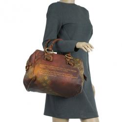 Pre Owned Louis Vuitton Red Monogram Limited Edition Richard Prince Mancrazy Jokes Bag