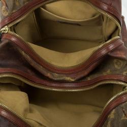 Pre Owned Louis Vuitton Red Monogram Limited Edition Richard Prince Mancrazy Jokes Bag