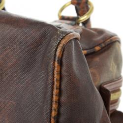 Pre Owned Louis Vuitton Red Monogram Limited Edition Richard Prince Mancrazy Jokes Bag